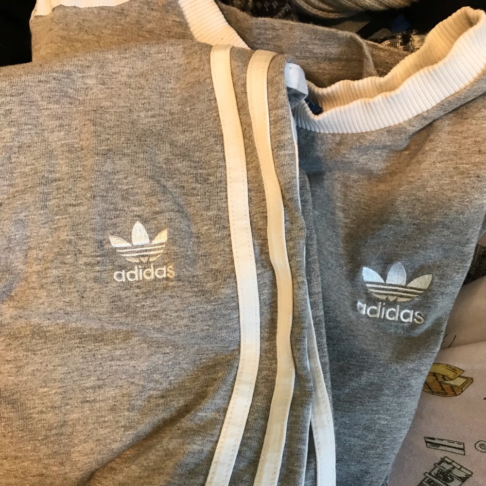 Matching adidas track suit
